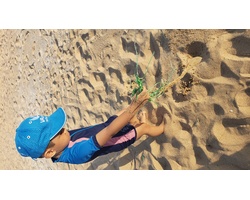 Gia đình Thỏ Sóc đã có chuyến du lịch trải nghiệm thật ý nghĩa: nhặt rác trên bãi biển Phan Thiết